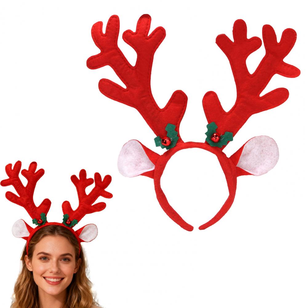 Reindeer Antlers Headband - Christmas Headband Winter Headband Festive Reindeer