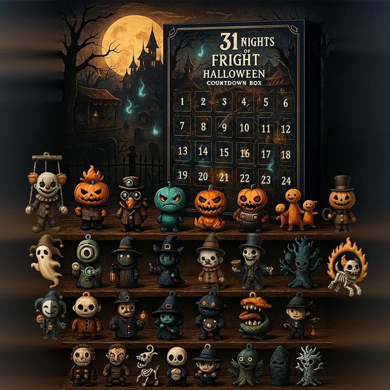 31 Nights Of Fright For Hallow - Advent Calendar Gift 리뷰 및 가격