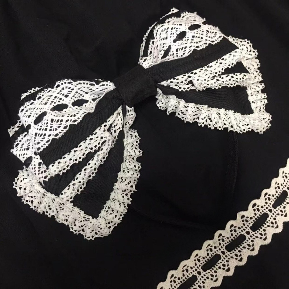 Y2K Lolita Lovely Lace Headban - Ribbon Bow Gift 리뷰 및 가격