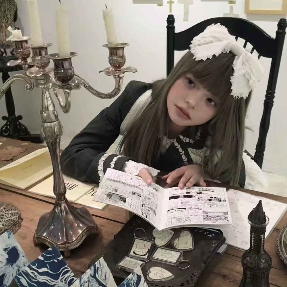 Y2K Lolita Lovely Lace Headban - Ribbon Bow Gift 리뷰 및 가격