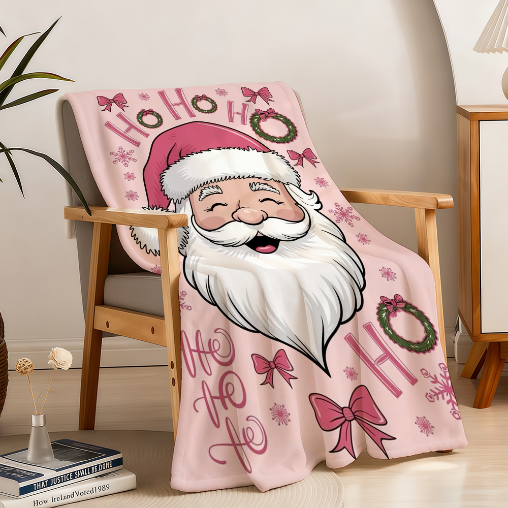 Pink Christmas Blanket Throw S - Christmas Throw Blanket 리뷰 및 가격