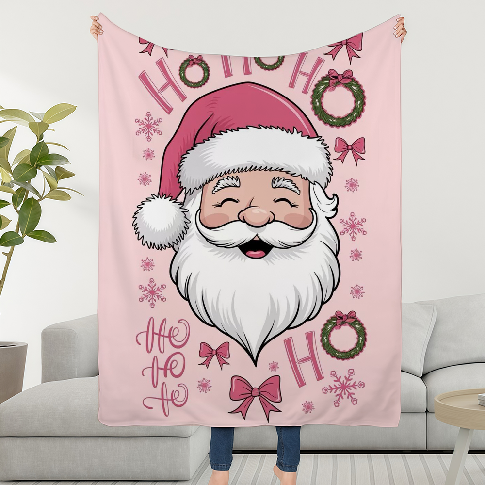 Pink Christmas Blanket Throw S - Christmas Throw Blanket 리뷰 및 가격