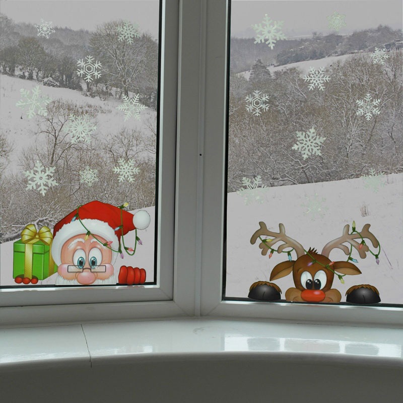 Christmas Window Glass Decal S - Snowflake Window Decal 리뷰 및 가격