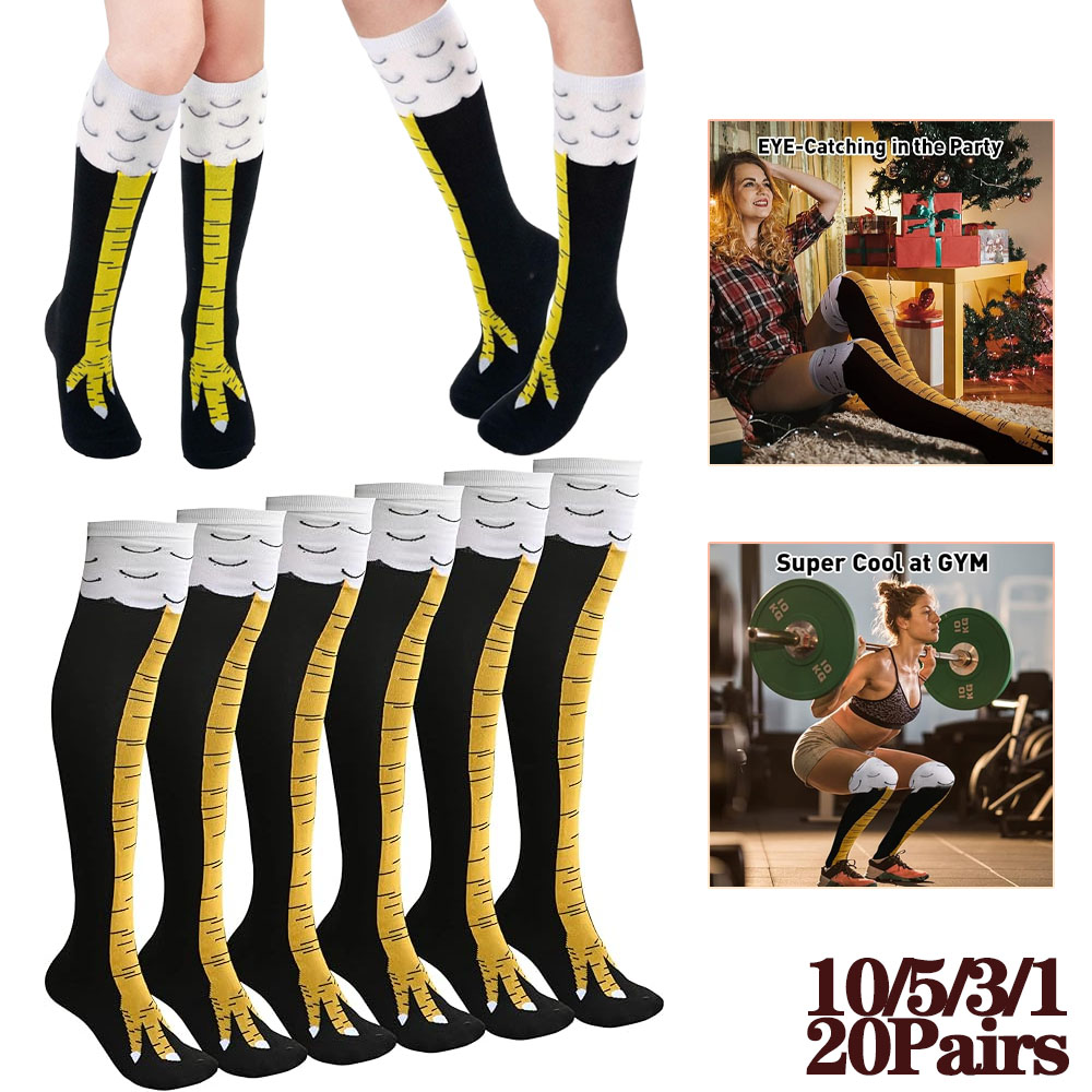 1-20Pairs Funny 3D Chicken Cla - Christmas Stocking Hanging 리뷰 및 가격