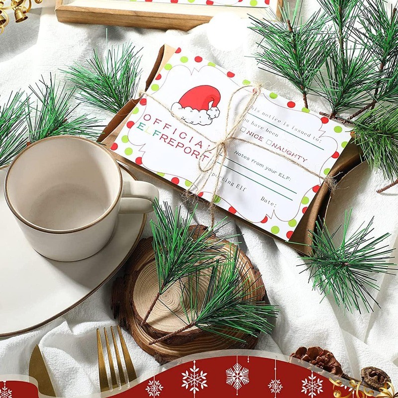 10-100pcs Artificial Green Pin - Christmas Wreath Fake 리뷰 및 가격