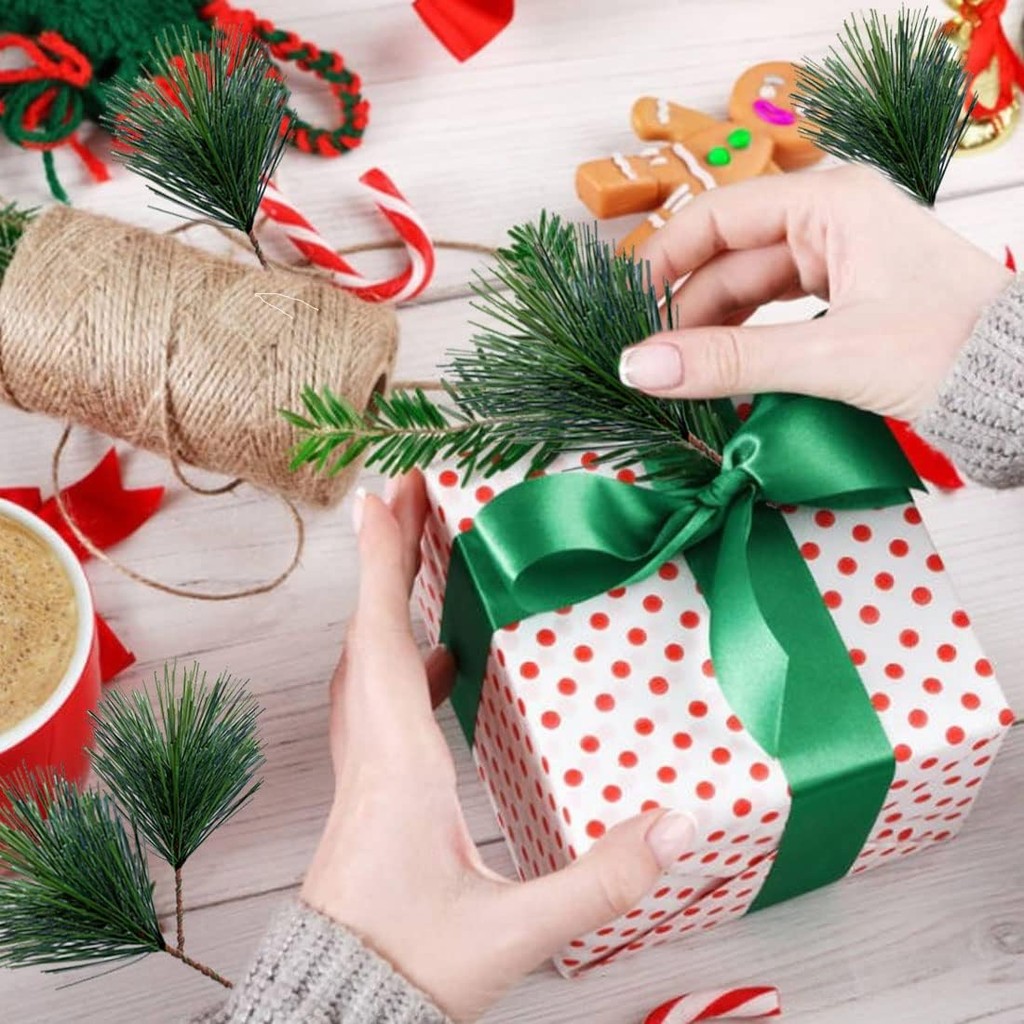 10-100pcs Artificial Green Pin - Christmas Wreath Fake 리뷰 및 가격