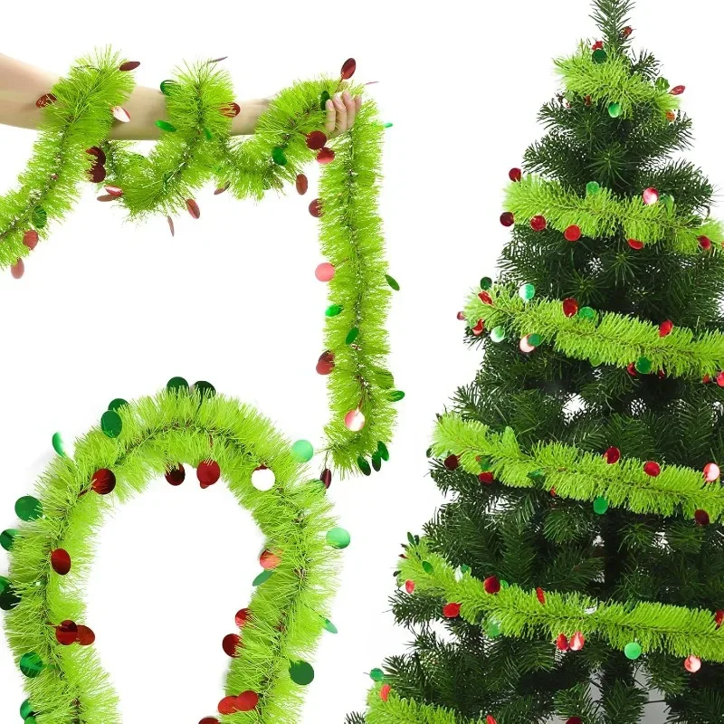 2M Length Christmas Tinsel Gar - Tinsel Garland Decoration 리뷰 및 가격