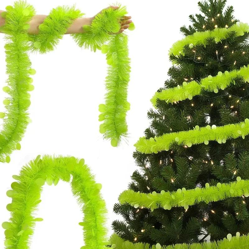 2M Length Christmas Tinsel Gar - Tinsel Garland Decoration 리뷰 및 가격