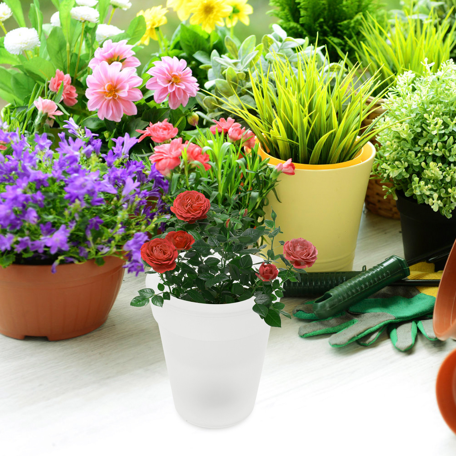 Flowerpot Solar Light Outdoor  - Christmas Lights Outdoor 리뷰 및 가격