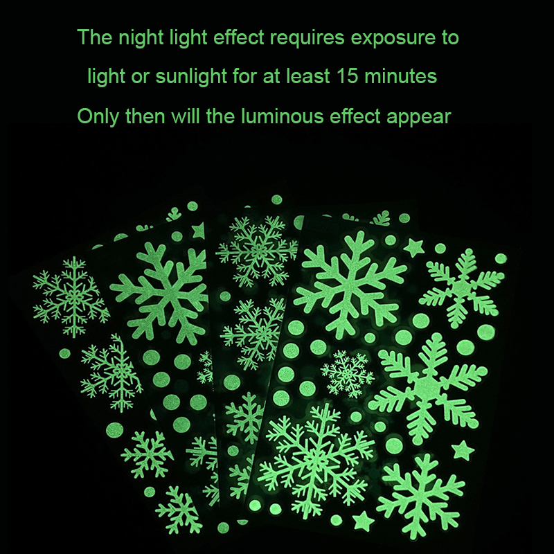 Christmas Luminous Snowflake W - Snowflake Window Decal 리뷰 및 가격