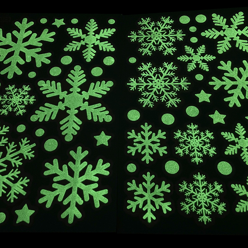 Christmas Luminous Snowflake W - Snowflake Window Decal 리뷰 및 가격