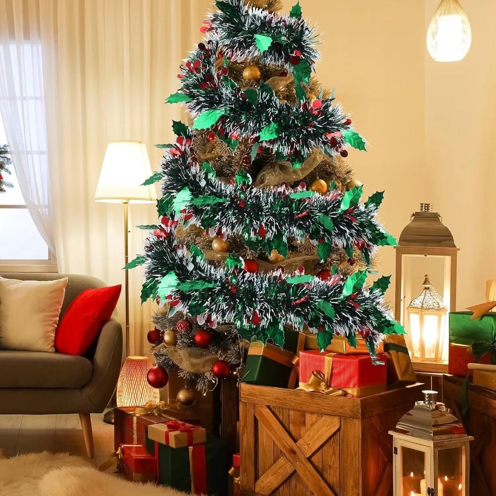 2PCS Reusable 2M Christmas Gar - Tinsel Garland Decoration 리뷰 및 가격