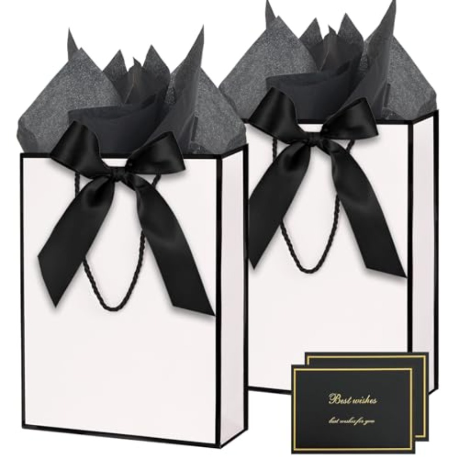 Gift Bags for Presents, 2 Pack - Ribbon Bow Gift 리뷰 및 가격