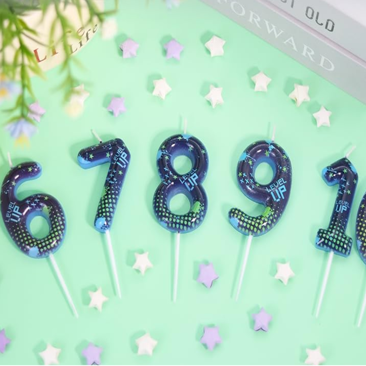 Blue Game Boy 0-9 Birthday Can - Holiday Candle Set 리뷰 및 가격