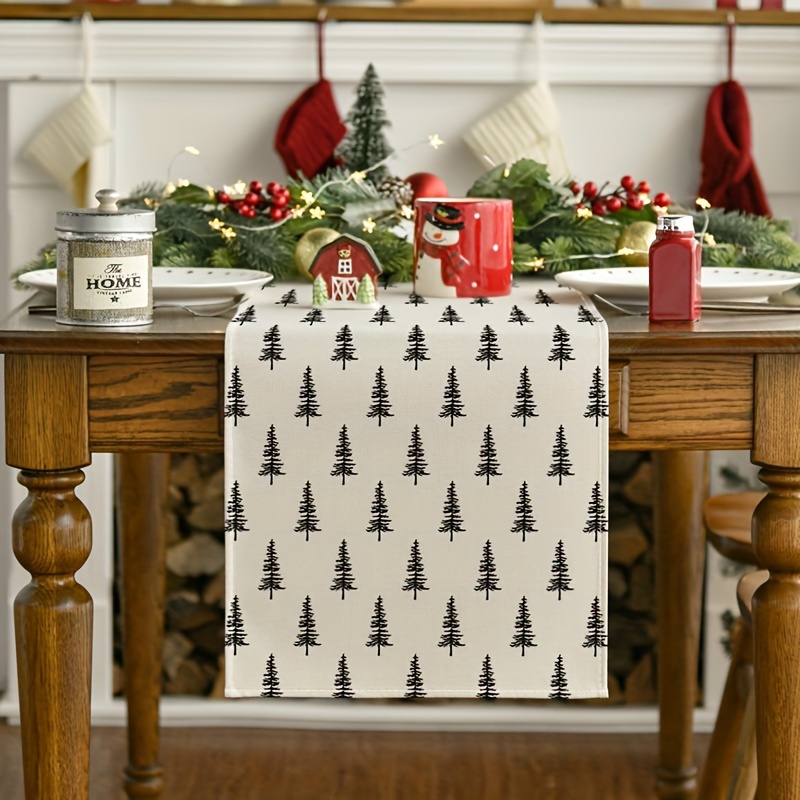 Simple Christmas Tree Table Ru - Christmas Table Runner 리뷰 및 가격