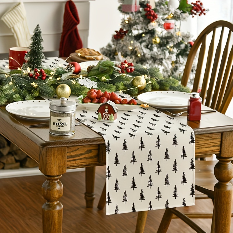 Simple Christmas Tree Table Ru - Christmas Table Runner 리뷰 및 가격
