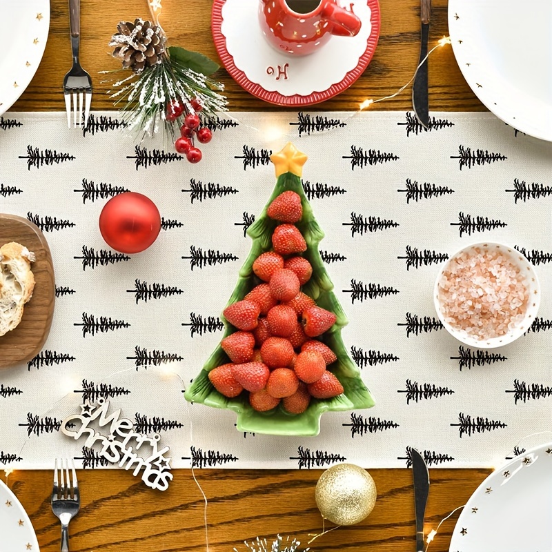 Simple Christmas Tree Table Ru - Christmas Table Runner 리뷰 및 가격