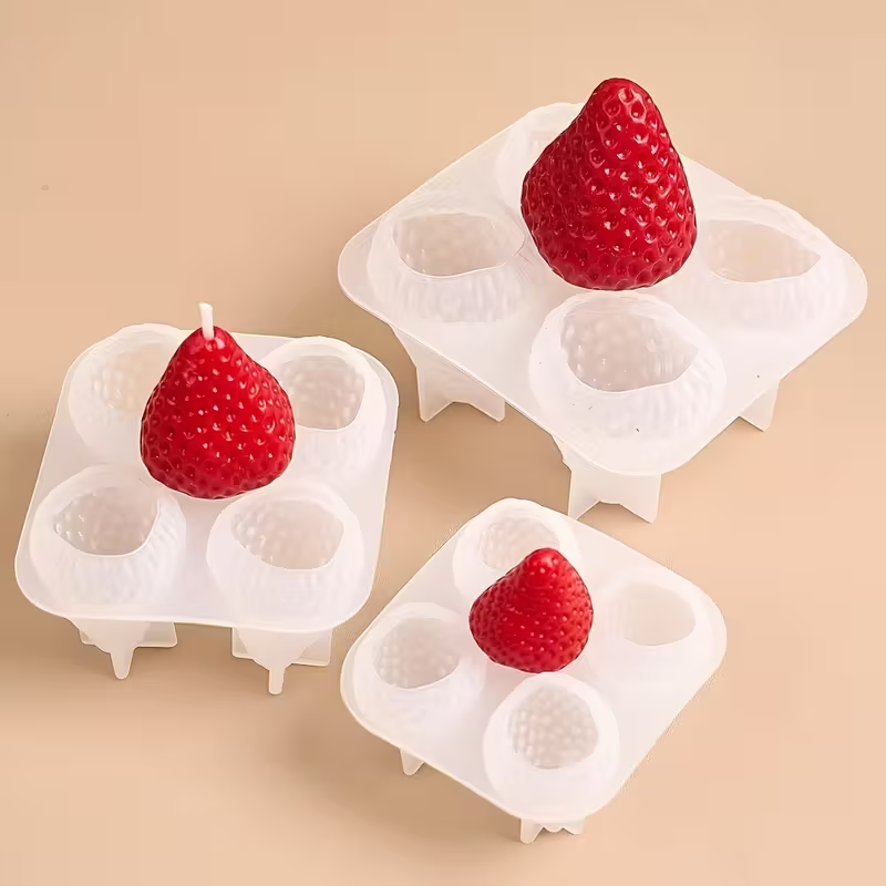 Strawberry Silicone Candle Mol - Holiday Candle Set 리뷰 및 가격