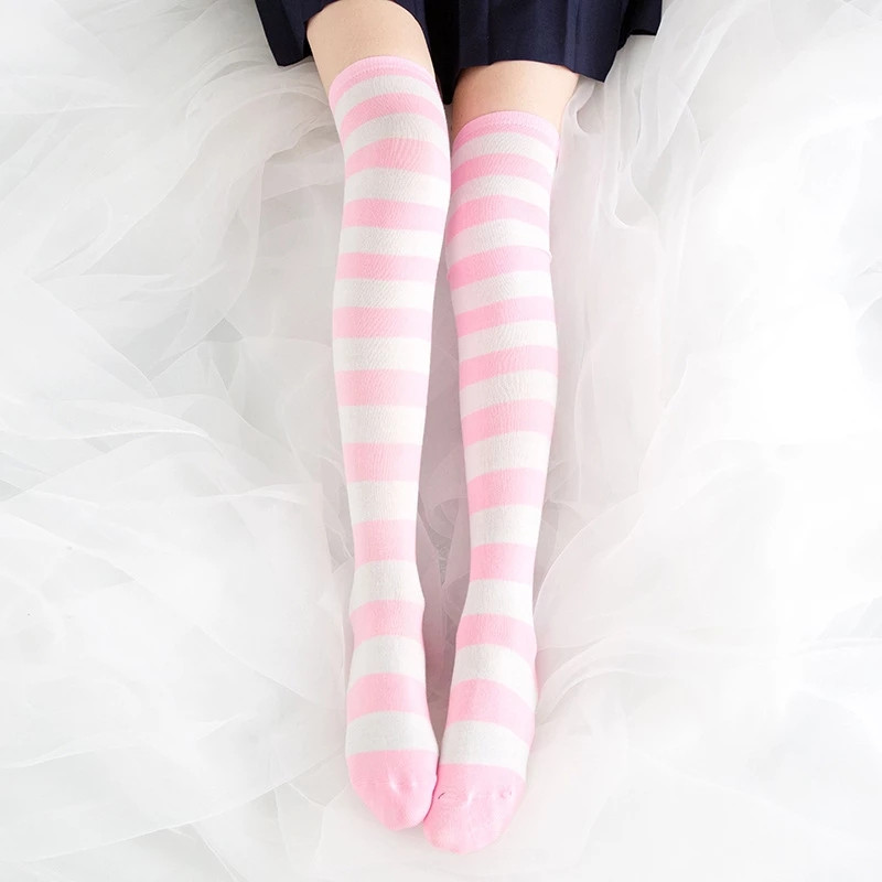 Cute Pink Blue Lolita Striped  - Christmas Stocking Hanging 리뷰 및 가격