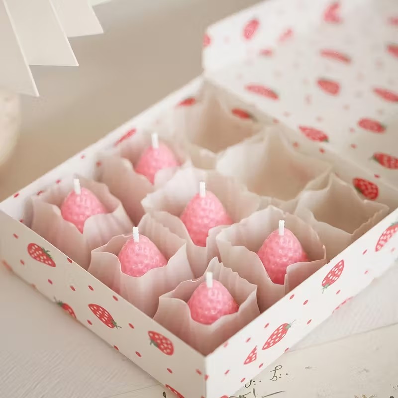 Strawberry Silicone Candle Mol - Holiday Candle Set 리뷰 및 가격