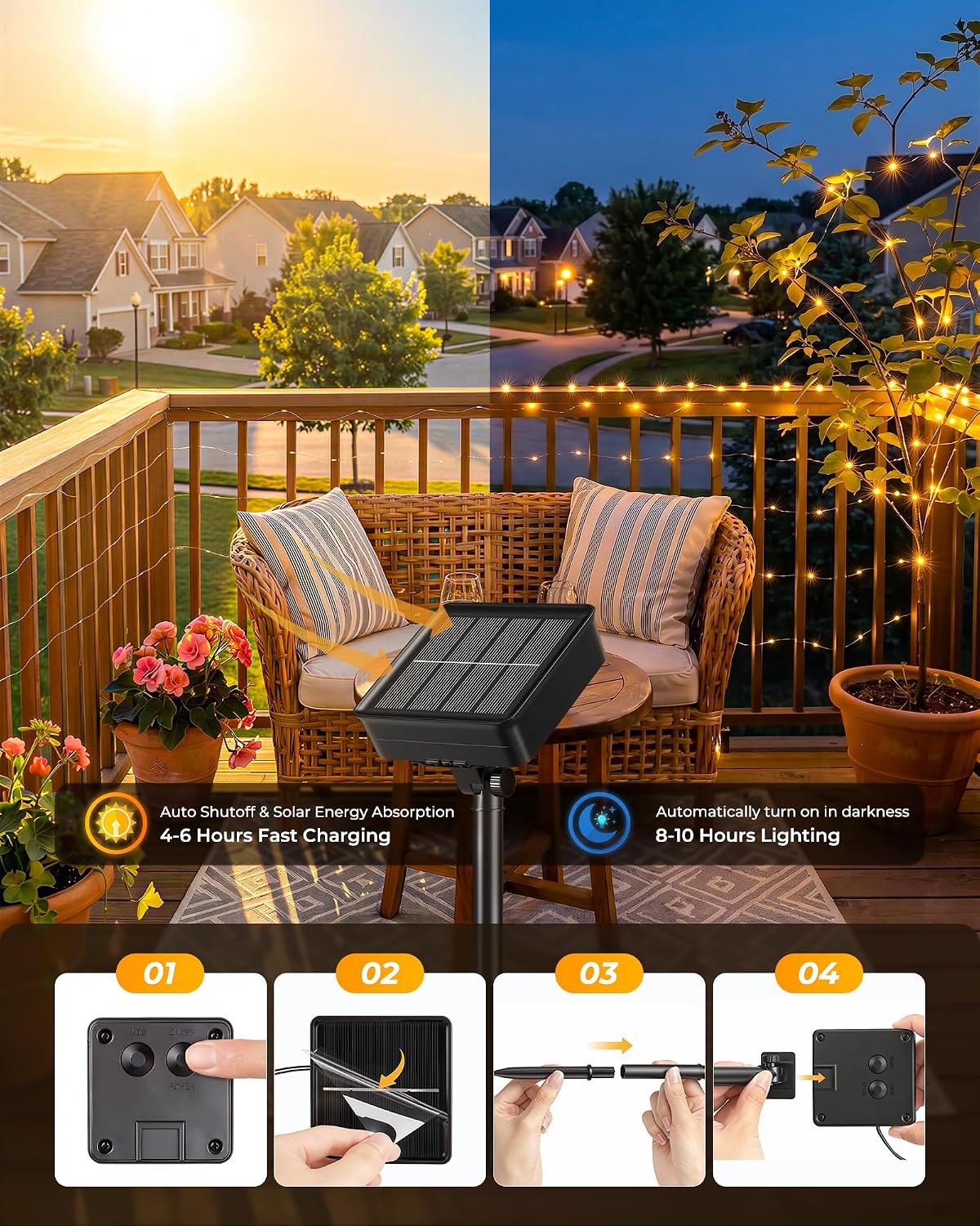 Solar Fairy Lights,33Ft 100 LE - Christmas Lights Outdoor 리뷰 및 가격