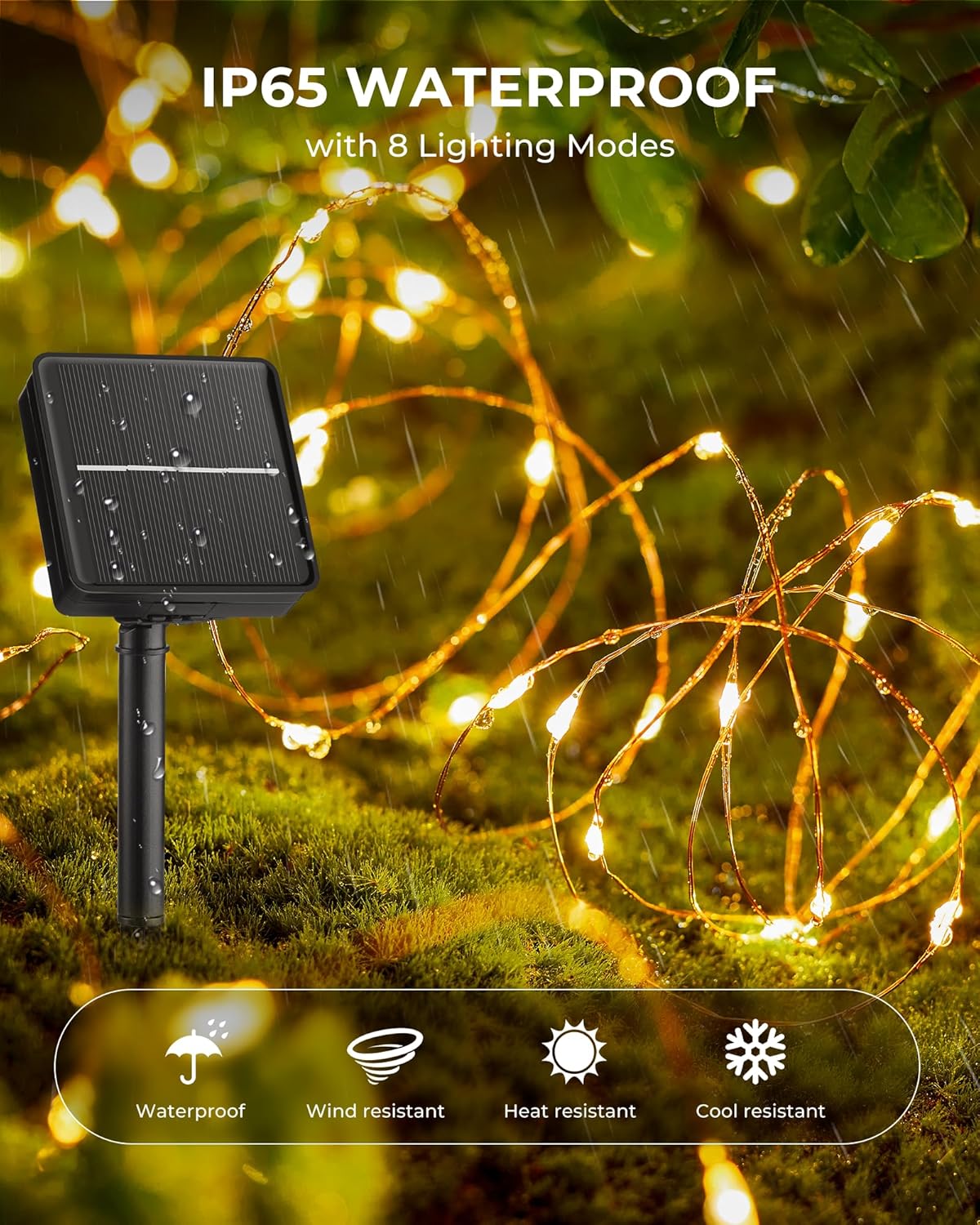 Solar Fairy Lights,33Ft 100 LE - Christmas Lights Outdoor 리뷰 및 가격