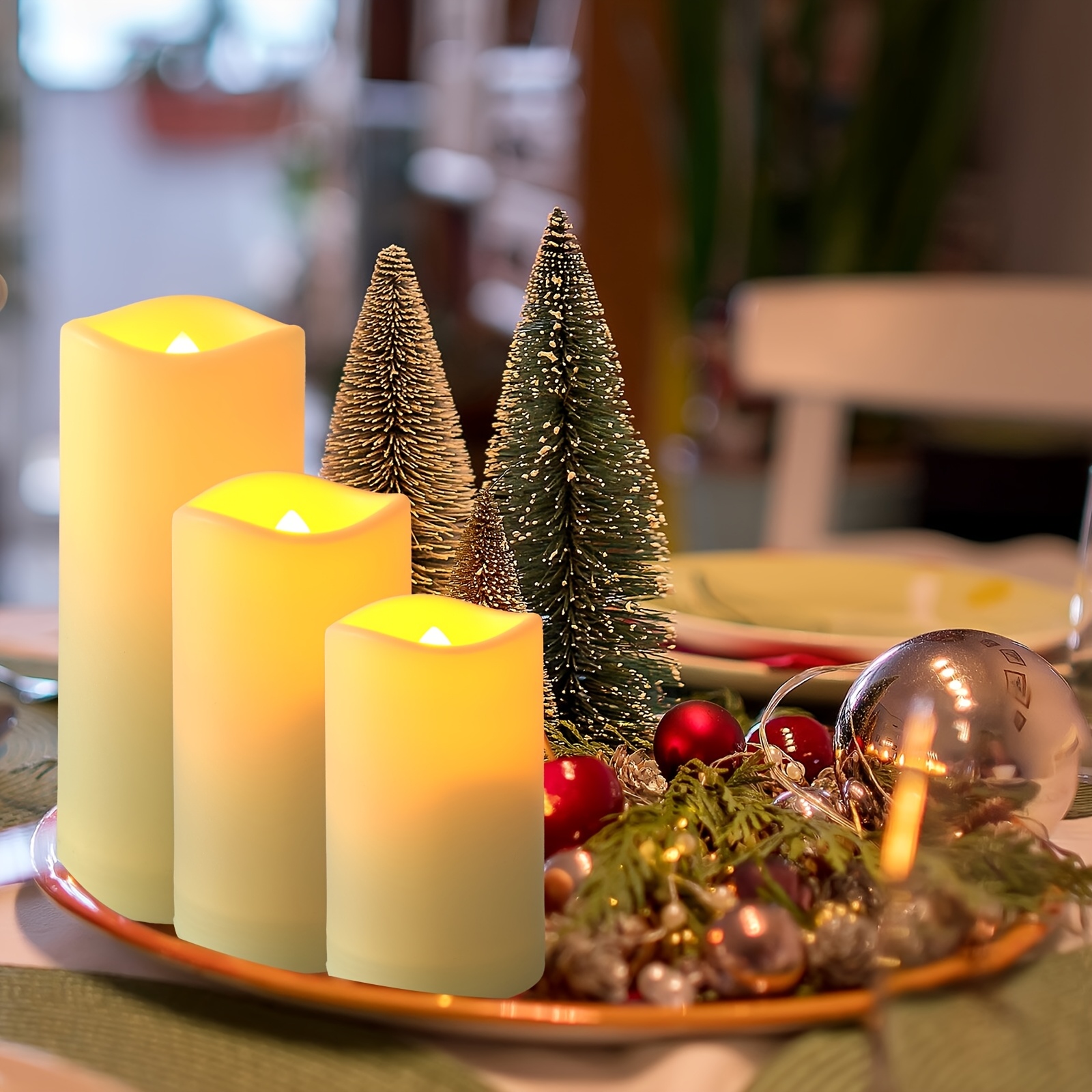 72-Piece Flameless Flickering  - Holiday Candle Set 리뷰 및 가격