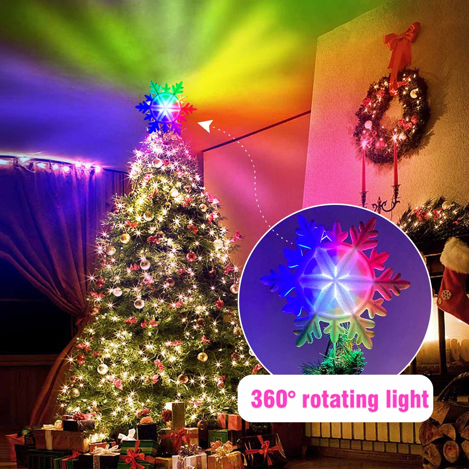 OurWarm Lighted Christmas Tree - Star Tree Topper 리뷰 및 가격