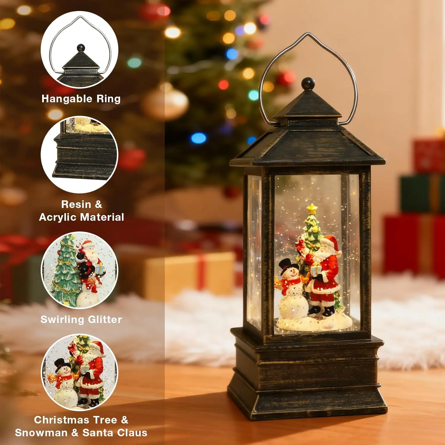 Christmas Snow Globe Lantern w - Snow Globe Musical 리뷰 및 가격