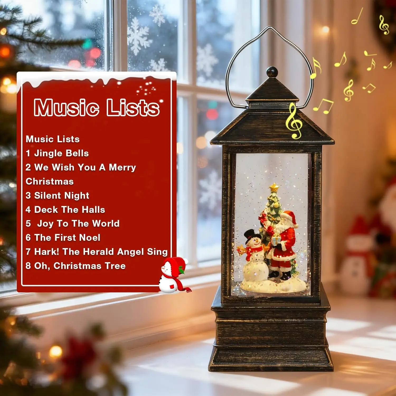 Christmas Snow Globe Lantern w - Snow Globe Musical 리뷰 및 가격