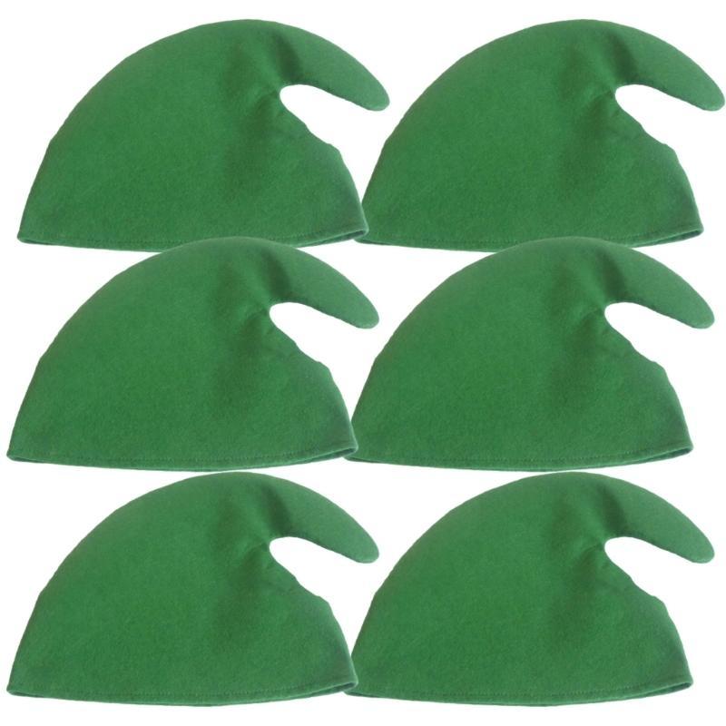 E8BD Pack of 6 Christmas Party - Elf Costume Christmas 리뷰 및 가격