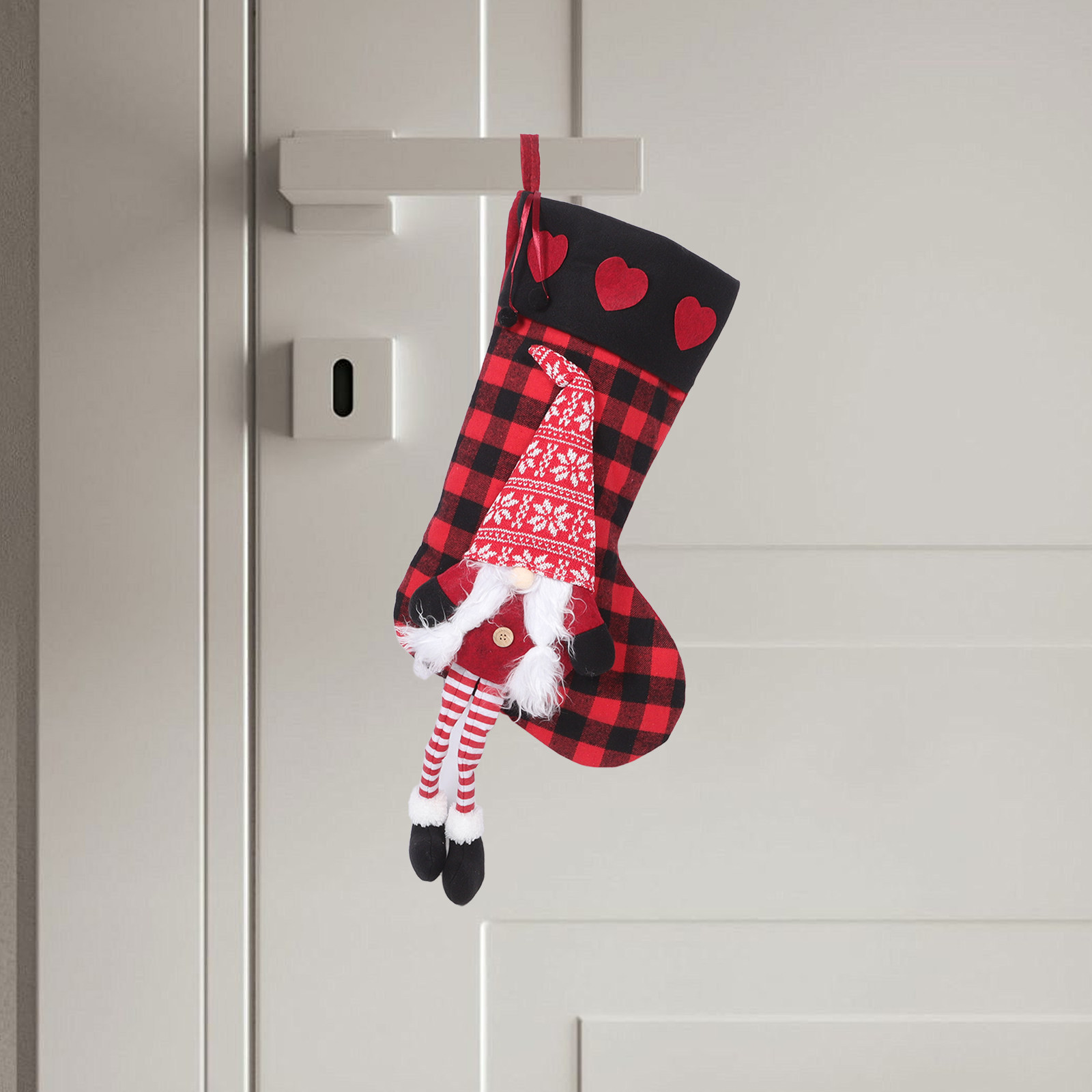 Plaid Christmas Stockings with - Christmas Stocking Hanging 리뷰 및 가격