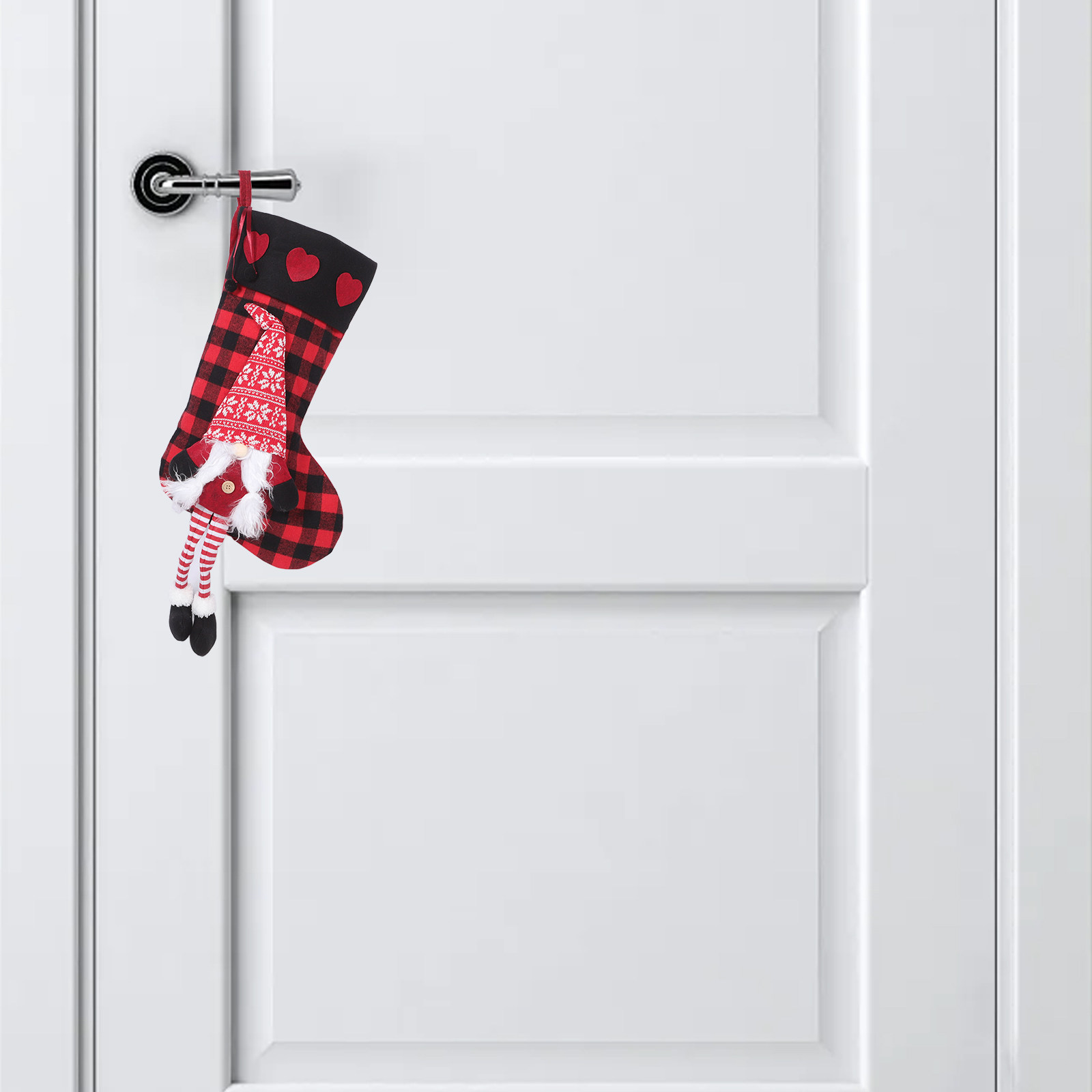 Plaid Christmas Stockings with - Christmas Stocking Hanging 리뷰 및 가격