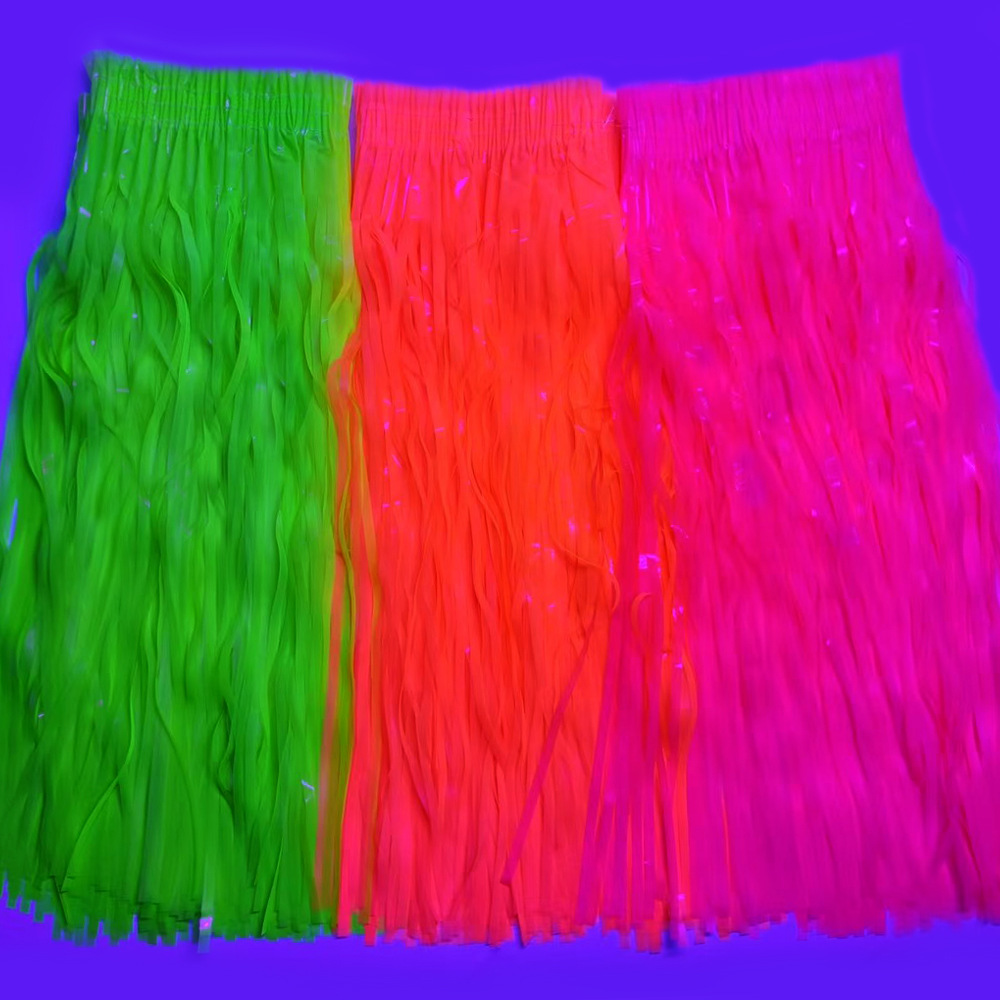 Neon Fluorescent Tinsel Skirt, - Tinsel Garland Decoration 리뷰 및 가격