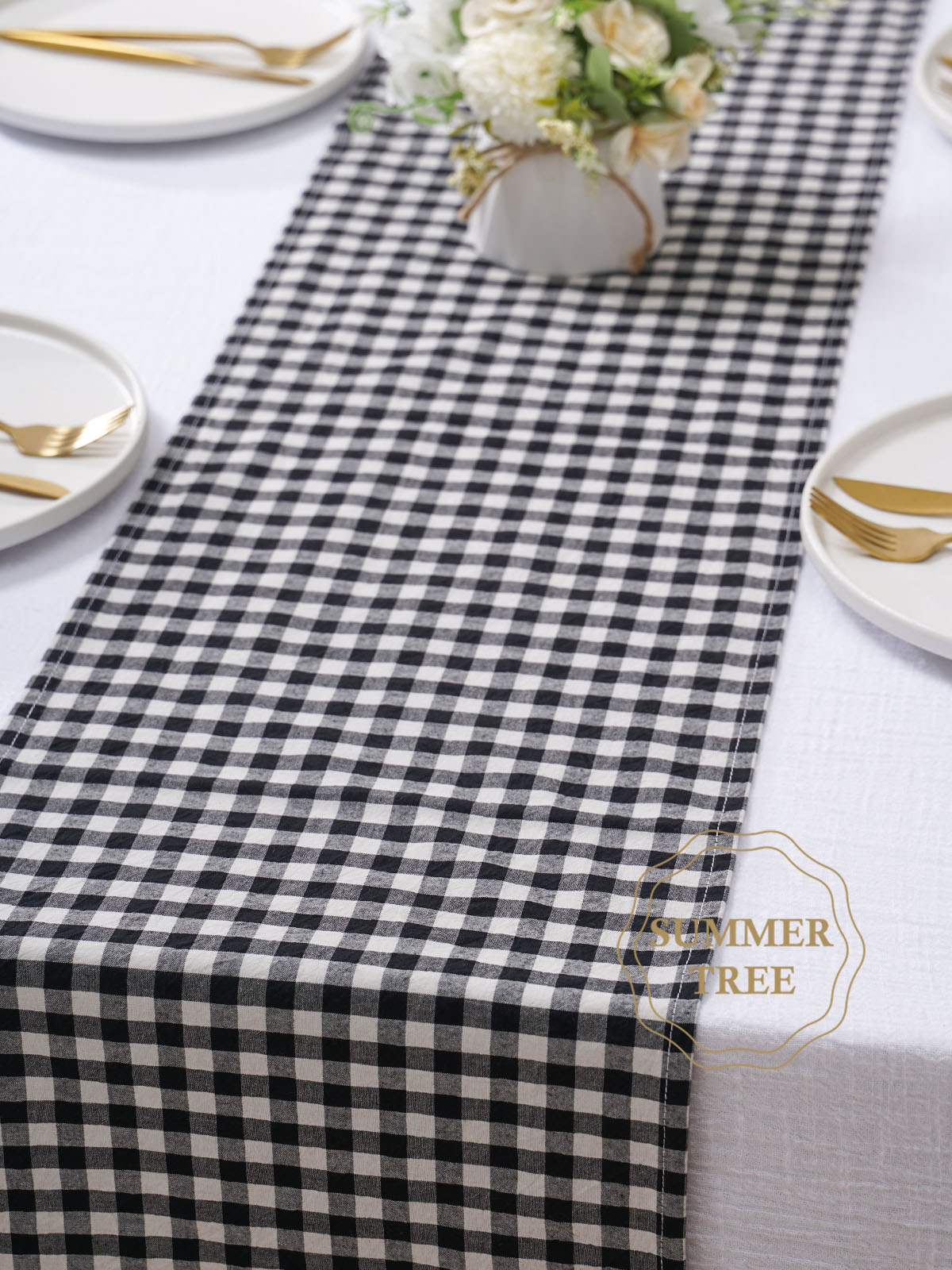 Rustic Plaid Cotton Table Runn - Christmas Throw Blanket 리뷰 및 가격