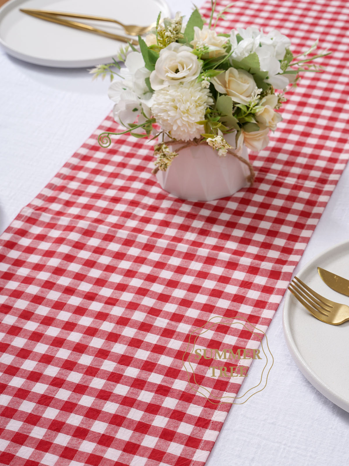 Rustic Plaid Cotton Table Runn - Christmas Throw Blanket 리뷰 및 가격