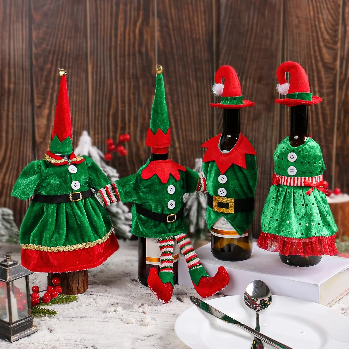 Christmas Cute Elf Wine Bottle - Elf Costume Christmas 리뷰 및 가격