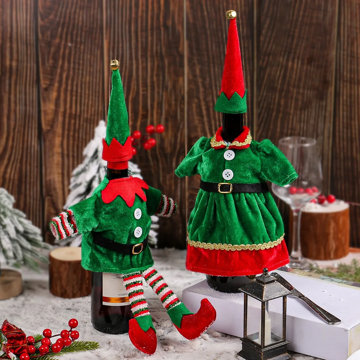 Christmas Cute Elf Wine Bottle - Elf Costume Christmas 리뷰 및 가격