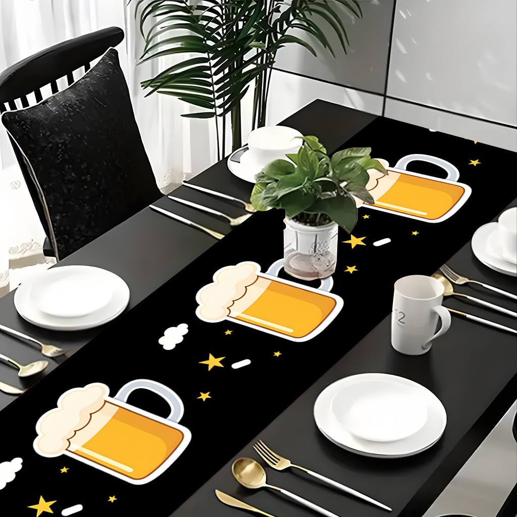 1pc 2D Flat Printed Table Runn - Christmas Table Runner 리뷰 및 가격