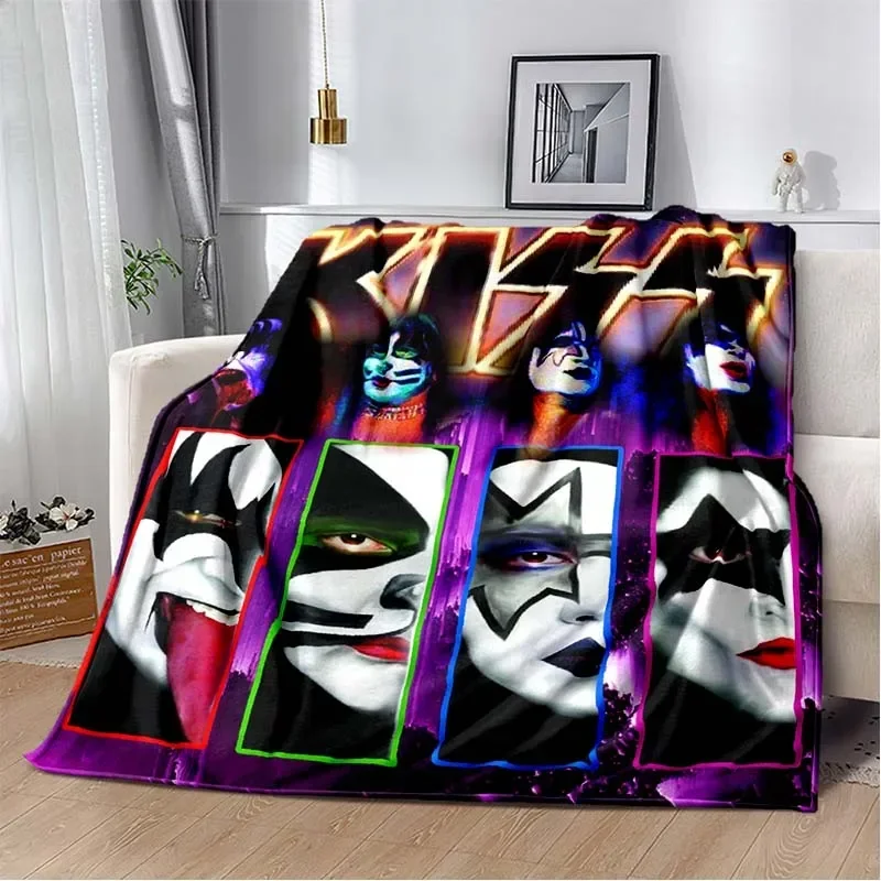 KISS Band Pattern Throw Blanke - Christmas Throw Blanket 리뷰 및 가격