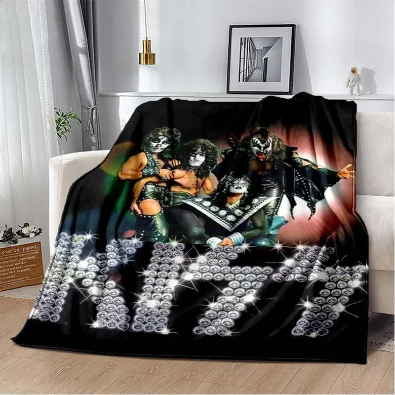 KISS Band Pattern Throw Blanke - Christmas Throw Blanket 리뷰 및 가격