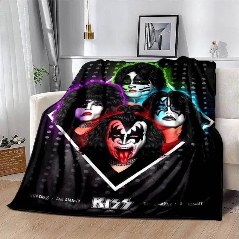 KISS Band Pattern Throw Blanke - Christmas Throw Blanket 리뷰 및 가격