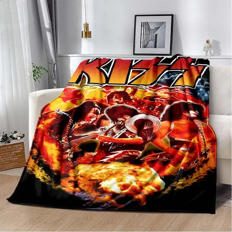 KISS Band Pattern Throw Blanke - Christmas Throw Blanket 리뷰 및 가격