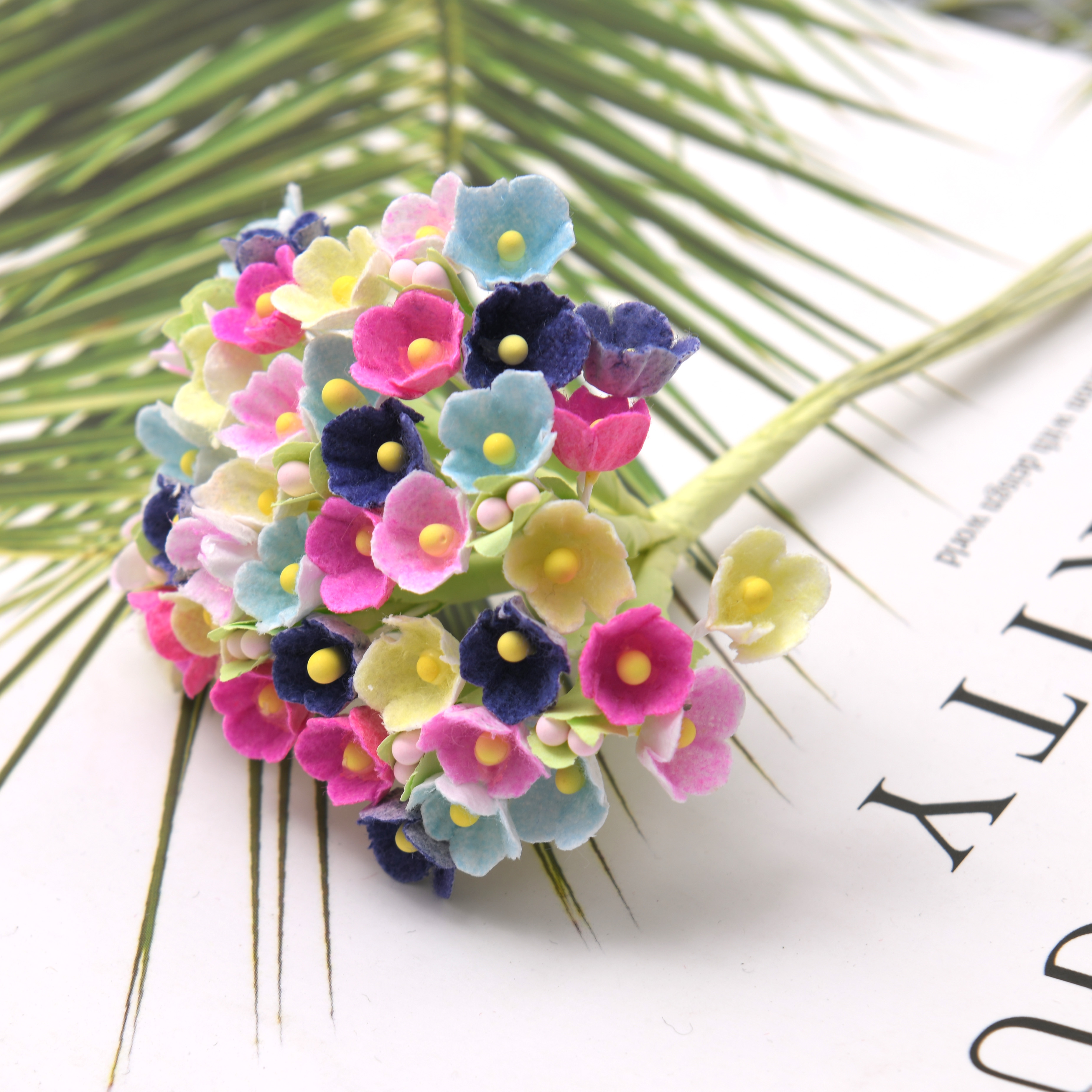 8pcs/1bunch Mini Paper Rose Fl - Christmas Wreath Fake 리뷰 및 가격