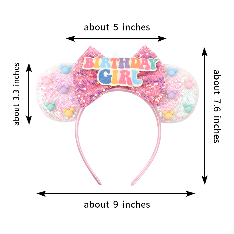 Girls Happy Birthday Minnie Mo - Ribbon Bow Gift 리뷰 및 가격