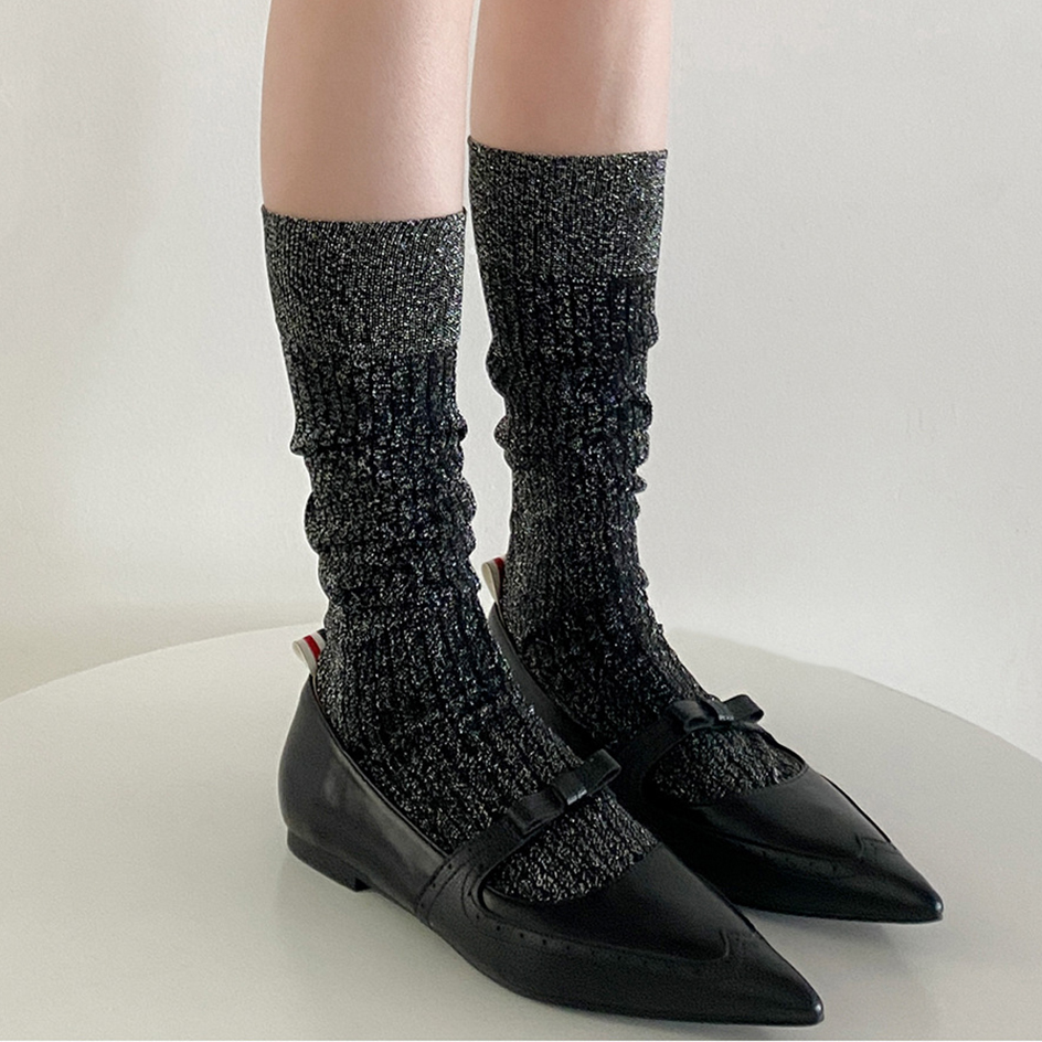 Glitter Long Socks For Women F - Christmas Stocking Hanging 리뷰 및 가격