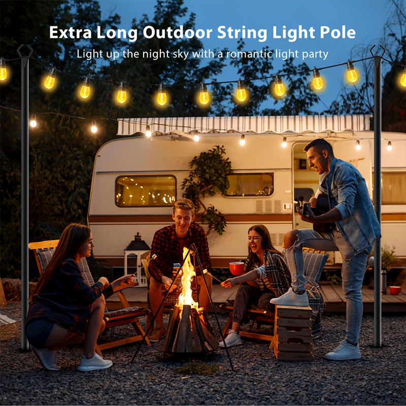 6pcs Metal Light Poles, 8.9ft  - Christmas Lights Outdoor 리뷰 및 가격