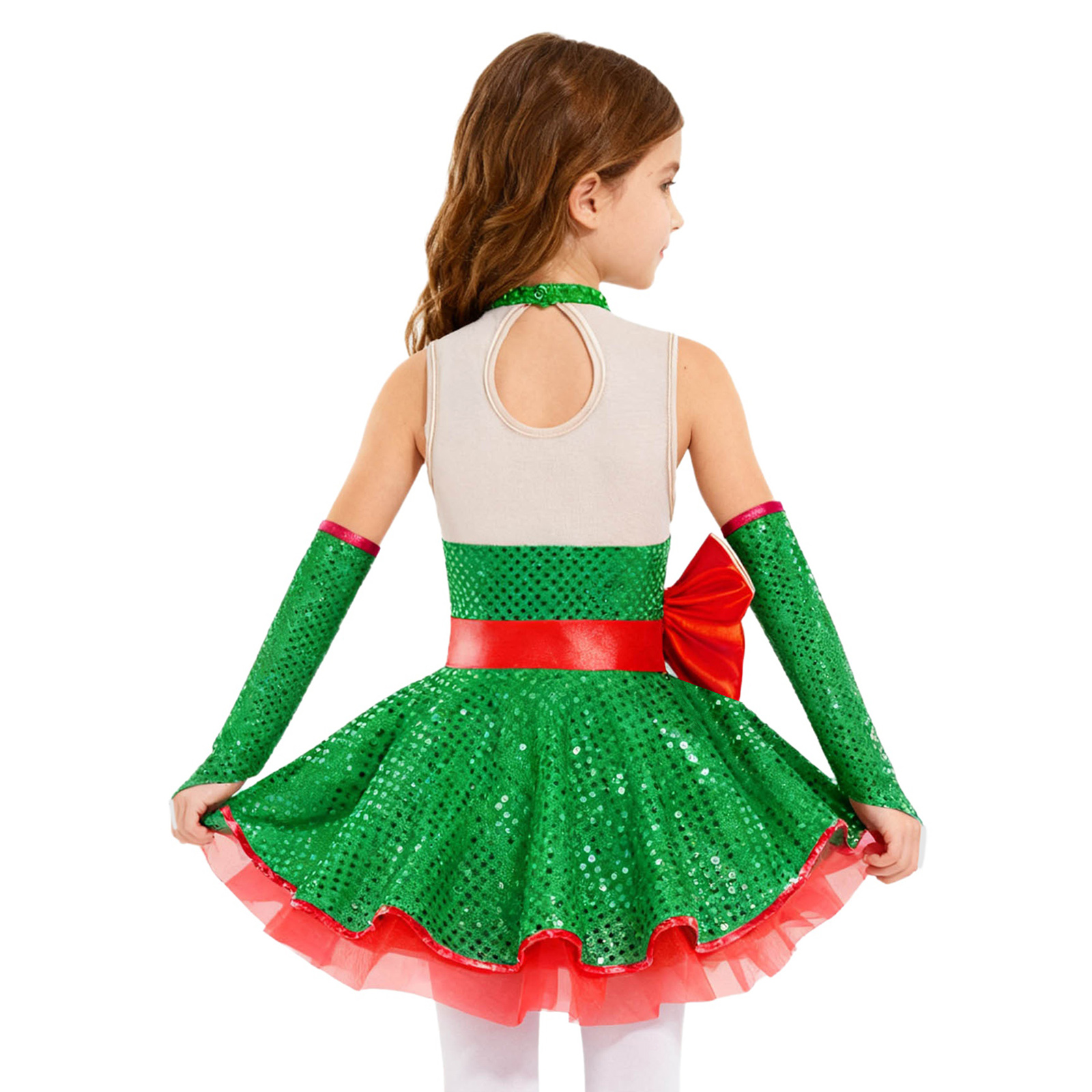 Teen Girls Christmas Sleeveles - Elf Costume Christmas 리뷰 및 가격