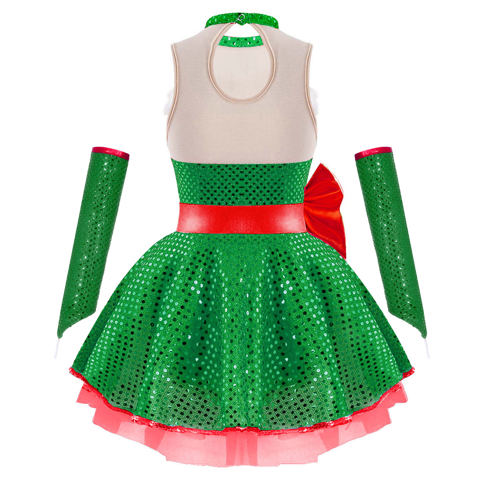 Teen Girls Christmas Sleeveles - Elf Costume Christmas 리뷰 및 가격