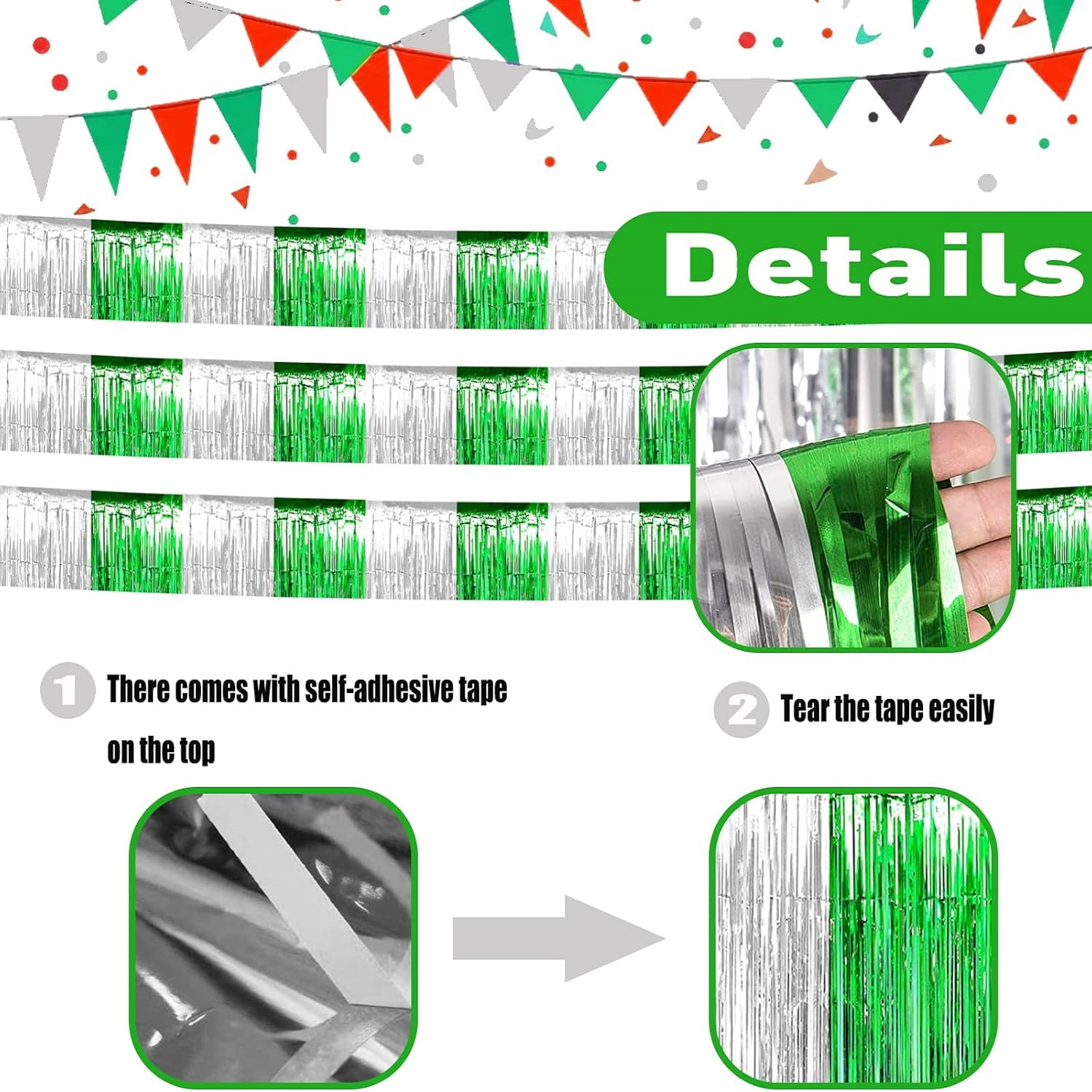 4 Pcs St Patrick Party Decorat - Tinsel Garland Decoration 리뷰 및 가격